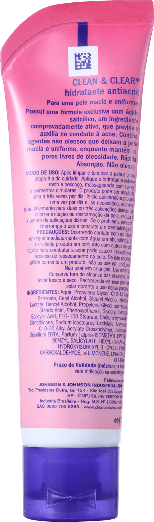 Clean & Clear Hidratante Antiacne - Hidratante Facial 50g
