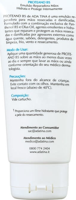 Ada Tina Proteand B5 - Hidratante para as Mãos 50ml