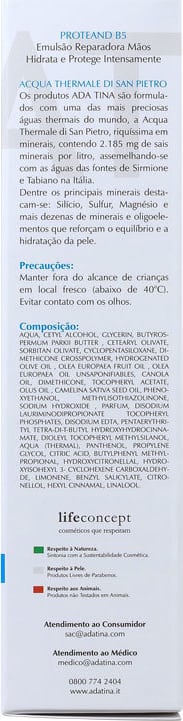 Ada Tina Proteand B5 - Hidratante para as Mãos 50ml