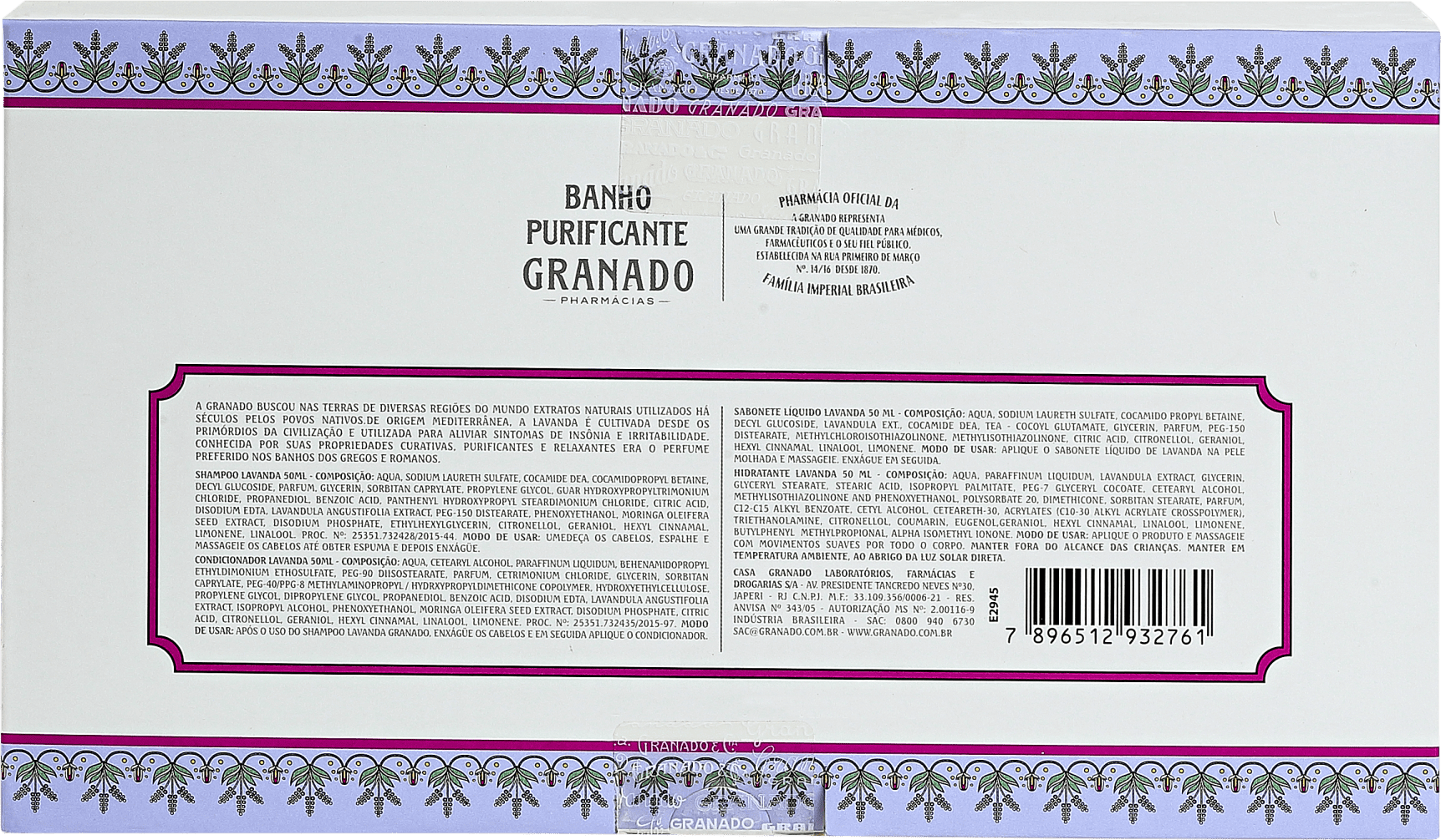 Kit Granado Terrapeutics Banho Lavanda (4 Produtos)