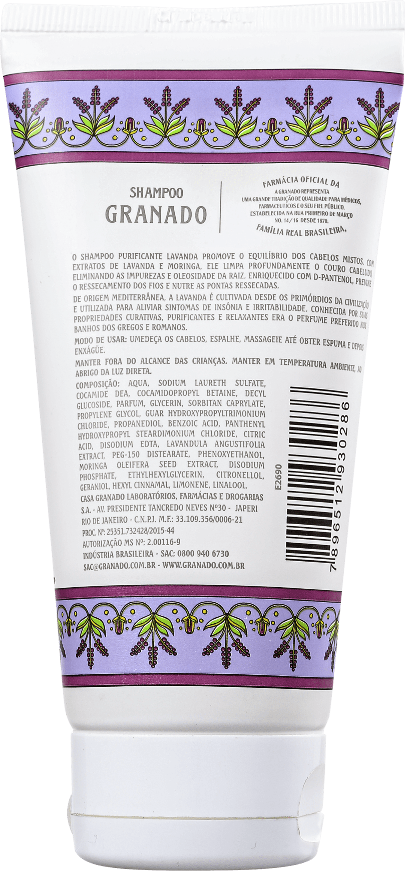 Granado Terrapeutics Lavanda - Shampoo 180ml