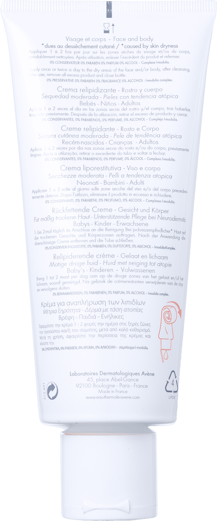 Avène XeraCalm A.D Creme - Hidratante 200ml
