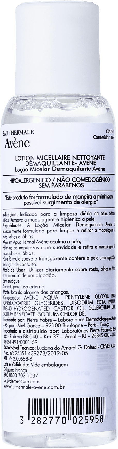 Avène Lotion Micellaire - Água Demaquilante 100ml
