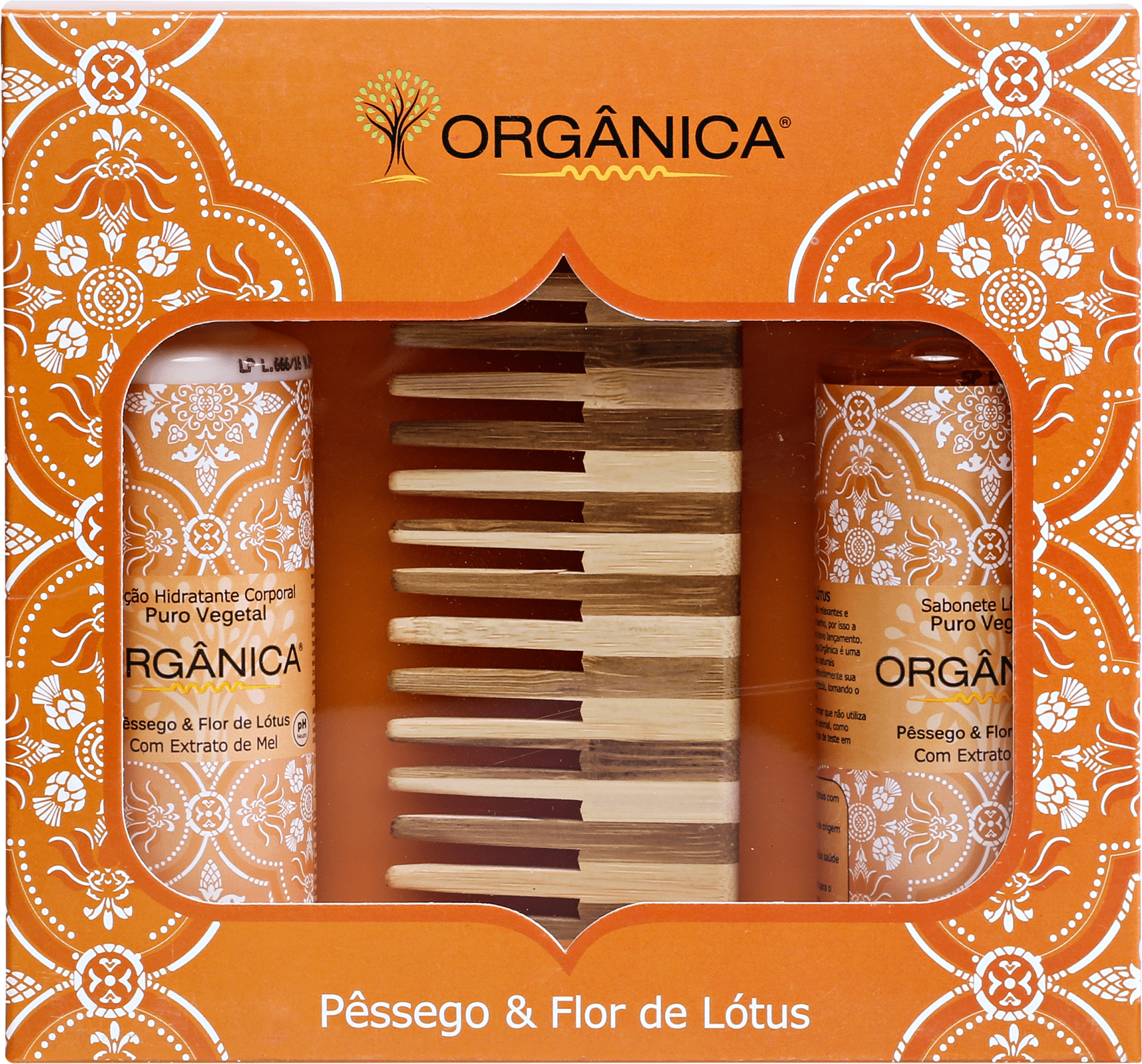 Kit Orgânica Set Pêssego e Flor de Lótus (3 produtos)