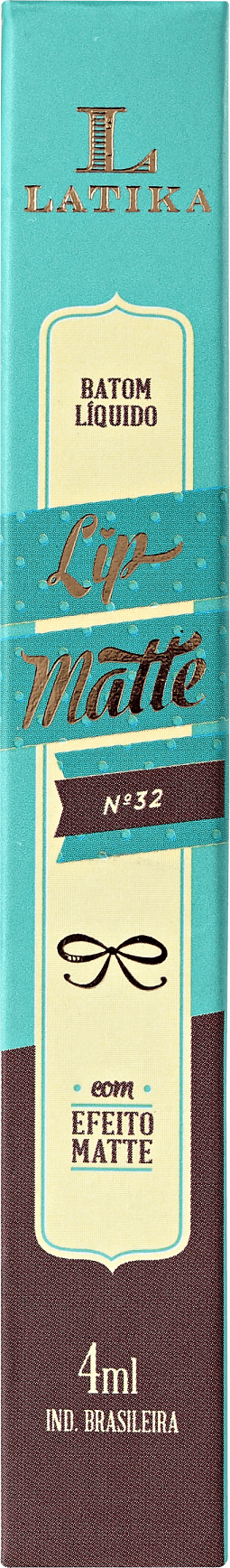 Latika Lip Nude Nº 32 - Batom Líquido Matte 4ml