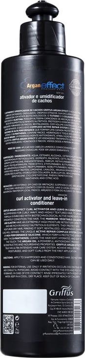 Griffus Argan Effect - Ativador de Cachos 400ml