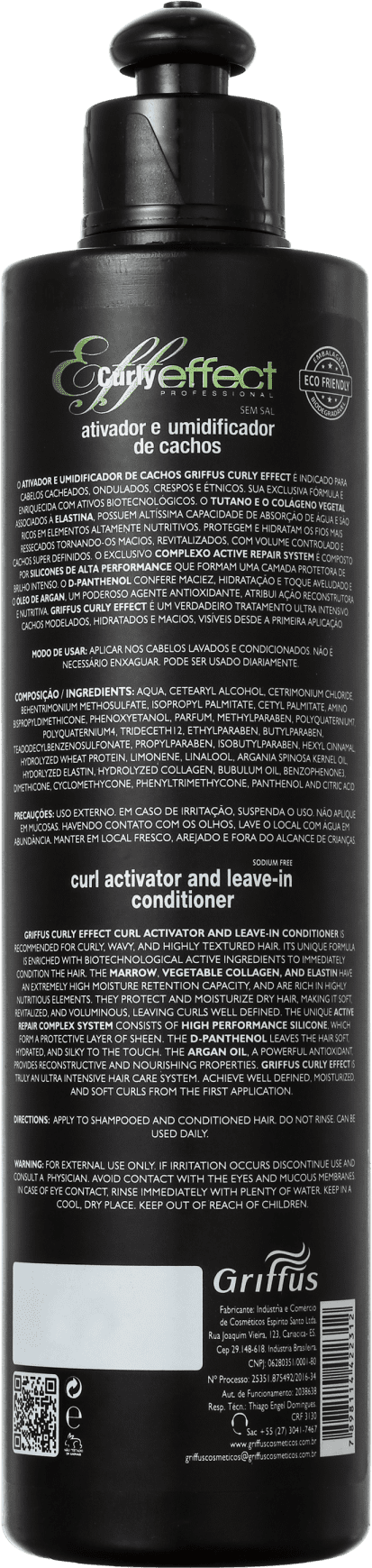 Griffus Curly Effect - Ativador de Cachos 400ml
