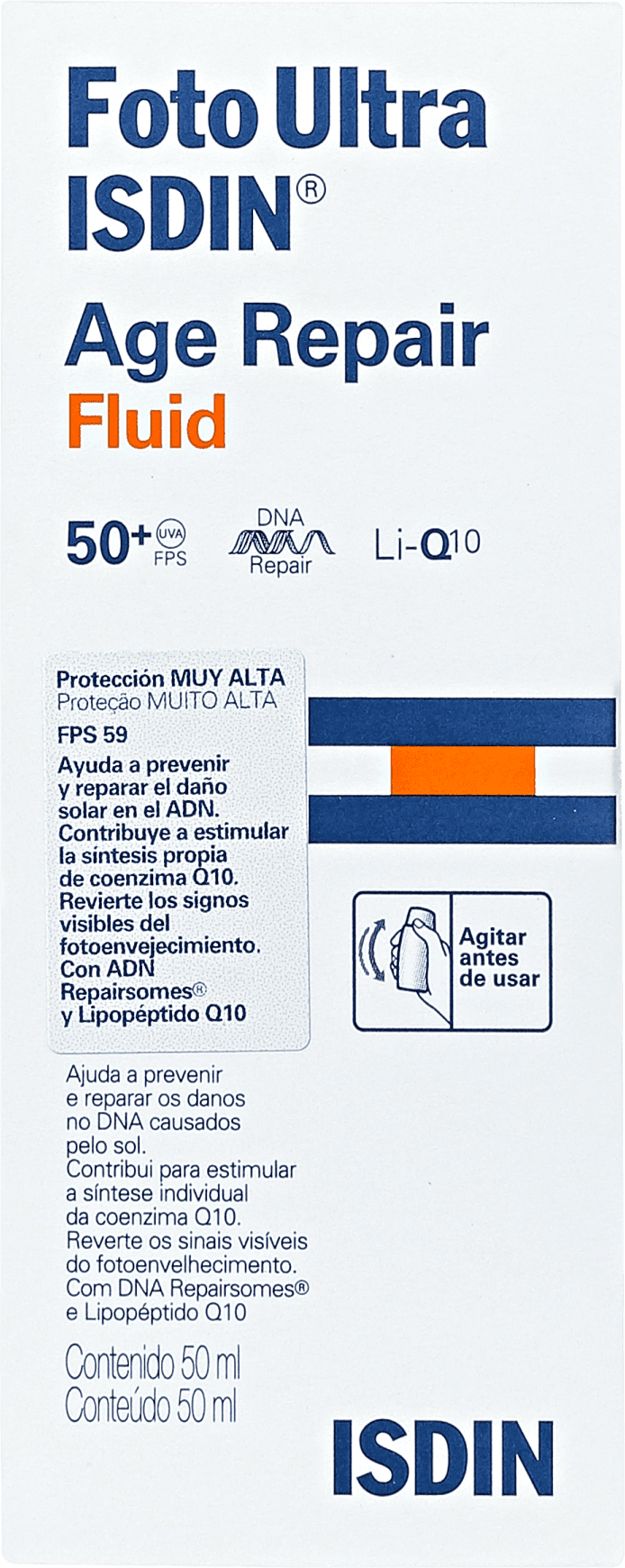 ISDIN Foto Ultra Age Repair FPS 50 - Protetor Solar Facial 50ml