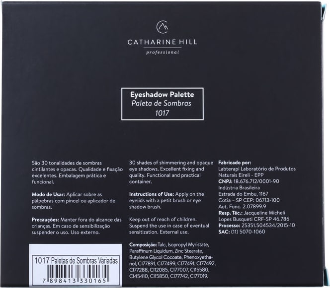 Catharine Hill Sombras Variadas 1017 - Paleta de Sombras 24g