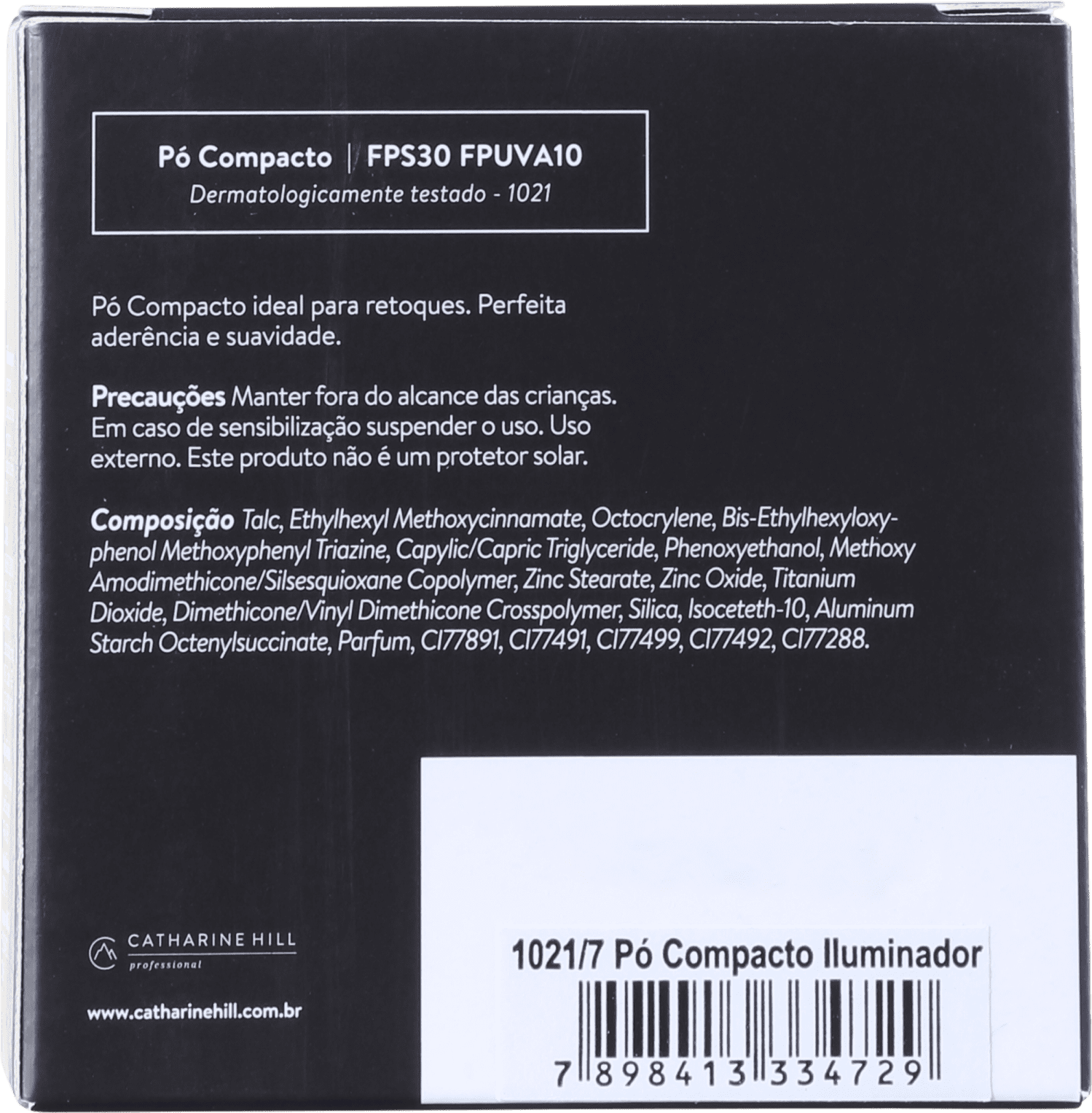 Catharine Hill Pressed Powder Micronizado Iluminator 1021/7 - Iluminador Cintilante 9g