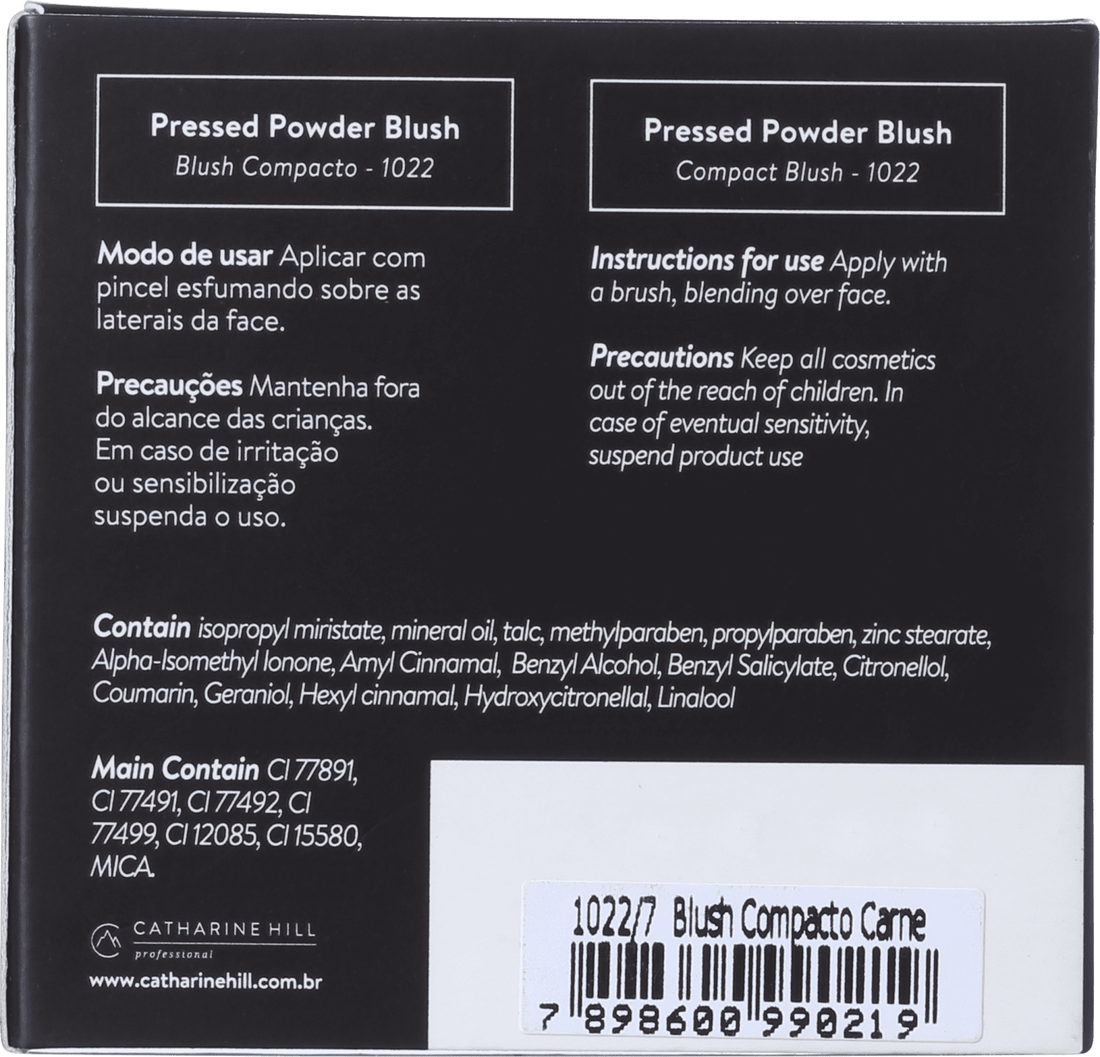 Catharine Hill Pressed Powder Carne - Blush Matte 7g
