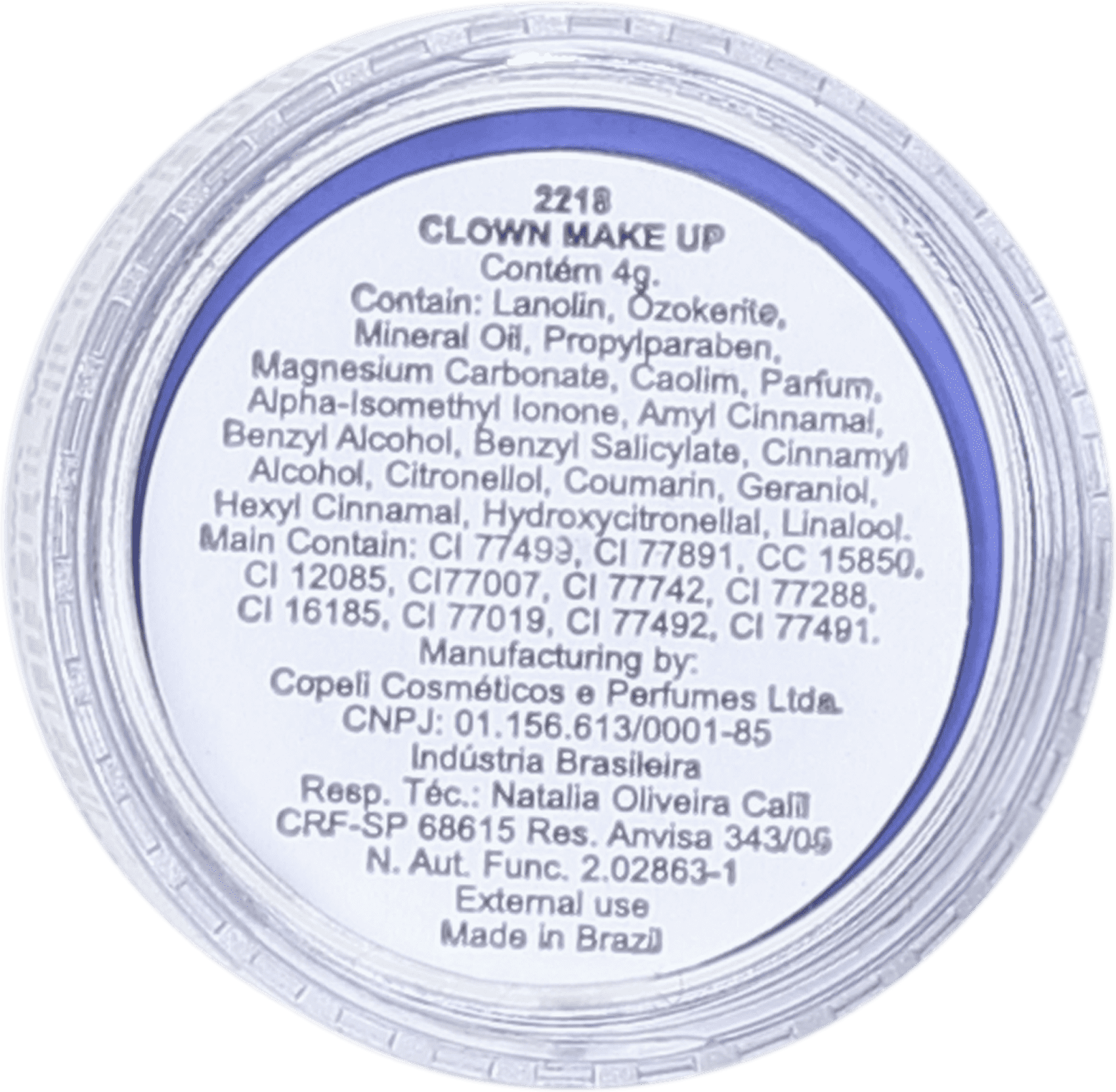 Catharine Hill Clown Make-up Waterproof Mini Azul - Sombra Matte 4g