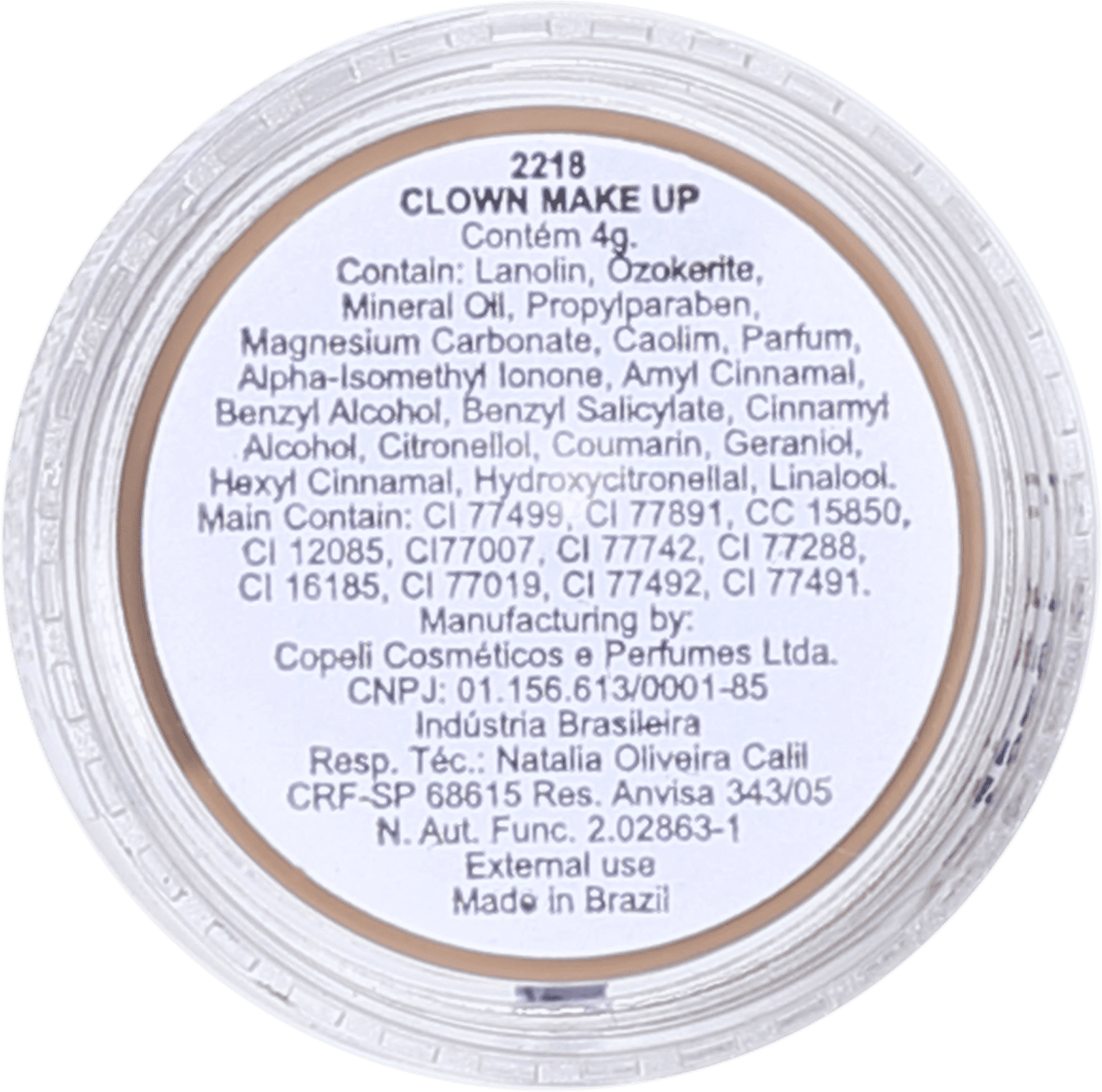 Catharine Hill Clown Make-up Waterproof Mini Adjuster Claro - Sombra Matte 4g
