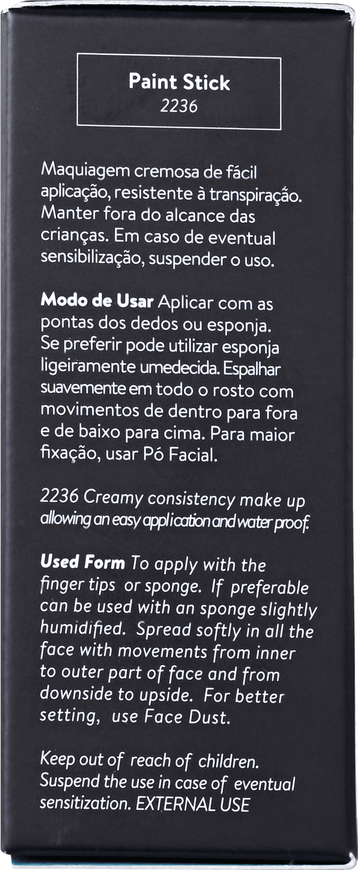 Catharine Hill Paint Stick Water Proof 2236 Claro - Base em Bastão 17g