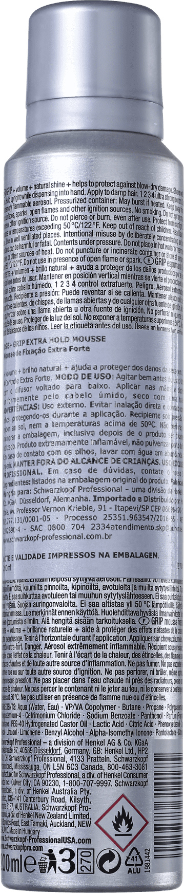 Schwarzkopf OSIS+ Texture Grip - Mousse Volumadora 200ml