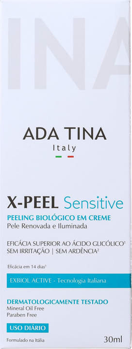 Ada Tina X-Peel Sensitive - Creme Anti-idade Clareador 30ml