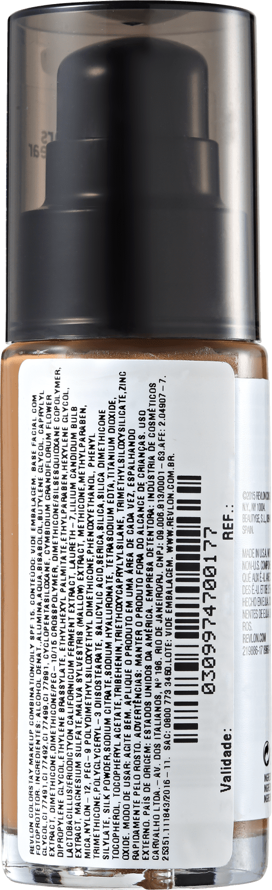 Revlon ColorStay 24 Horas Pele Mista à Oleosa FPS15 400 Caramel - Base Líquida 30ml
