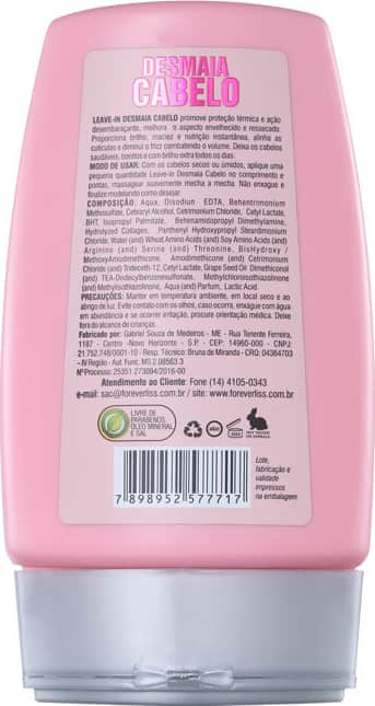 Forever Liss Professional Desmaia Cabelo - Leave-in 150g