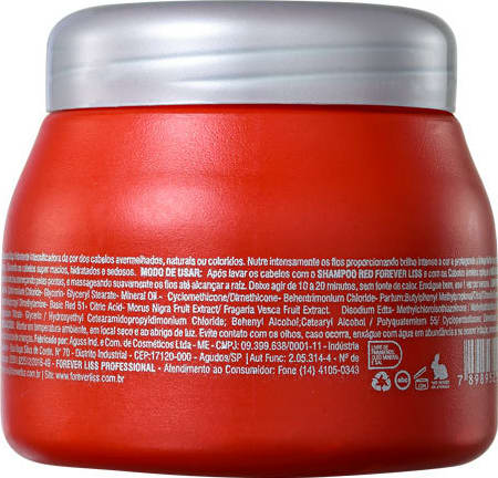 Forever Liss Professional Color Red - Máscara Matizadora 250g