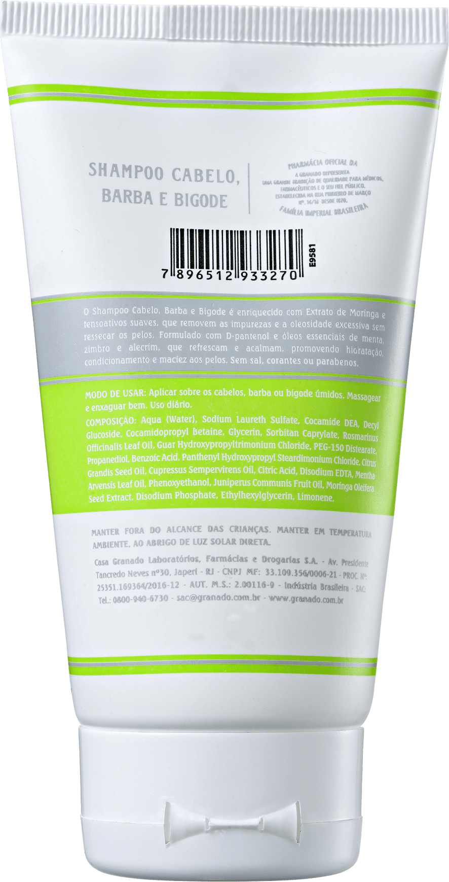 Granado Barbearia Cabelo, Barba e Bigode - Shampoo 150ml