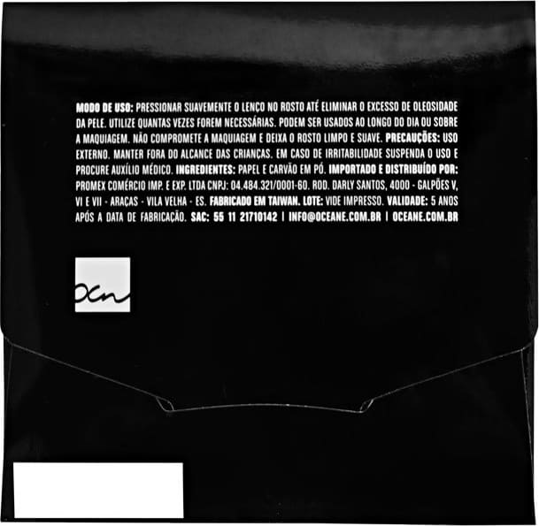 Océane Oil Remover Wipes - Lenço Removedor de Oleosidade