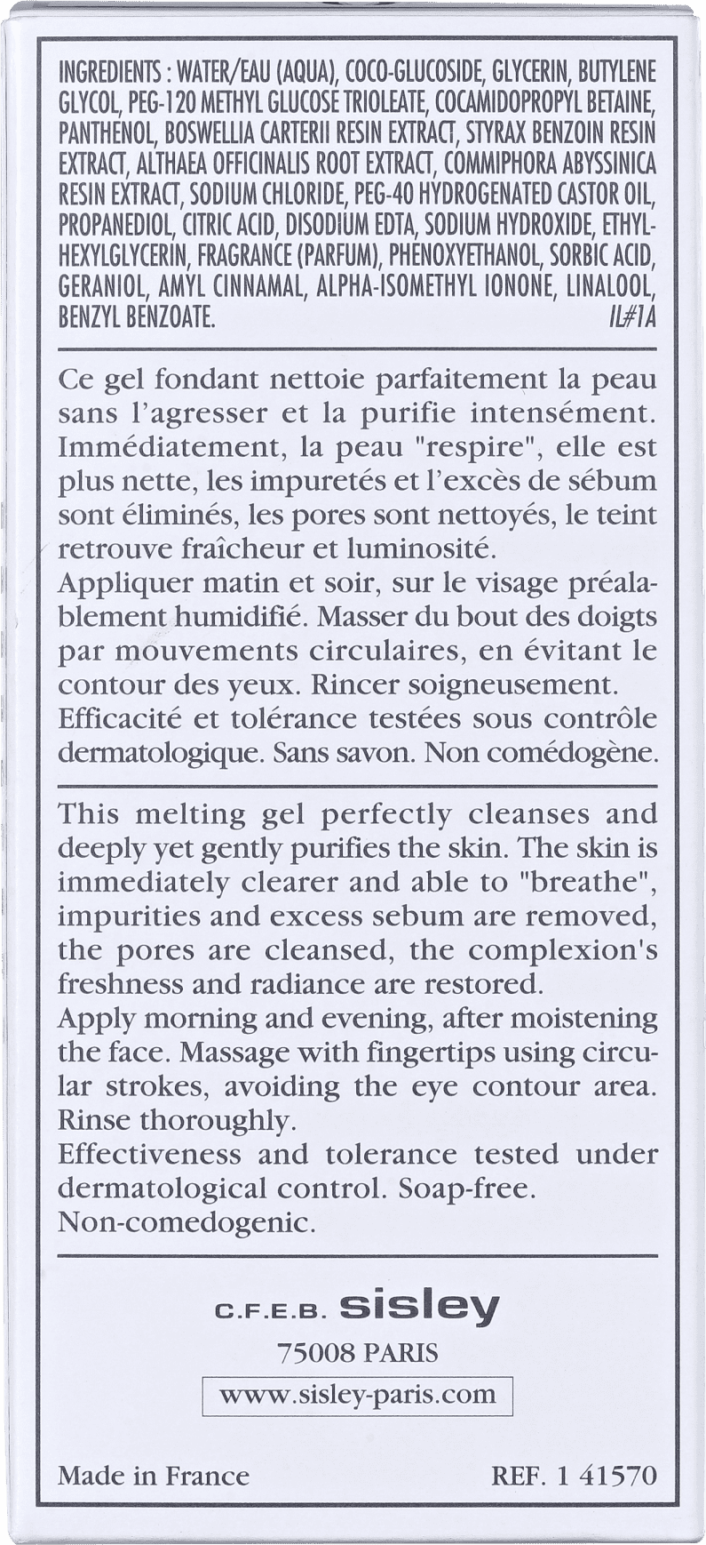 Sisley Gel Doux Nettoyant - Gel Limpeza Facial 120ml