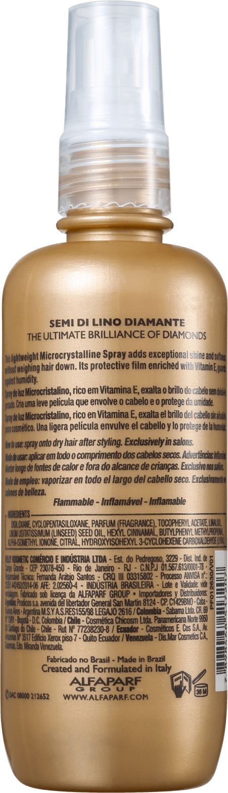 Alfaparf Semi di Lino Diamante Illuminating Finishing - Spray de Brilho 125ml