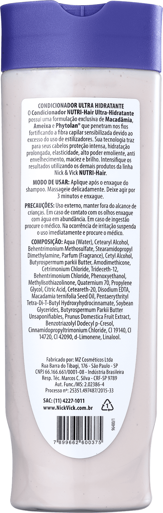 Nick & Vick NUTRI-Hair Ultra-Hidratante - Condicionador 300ml