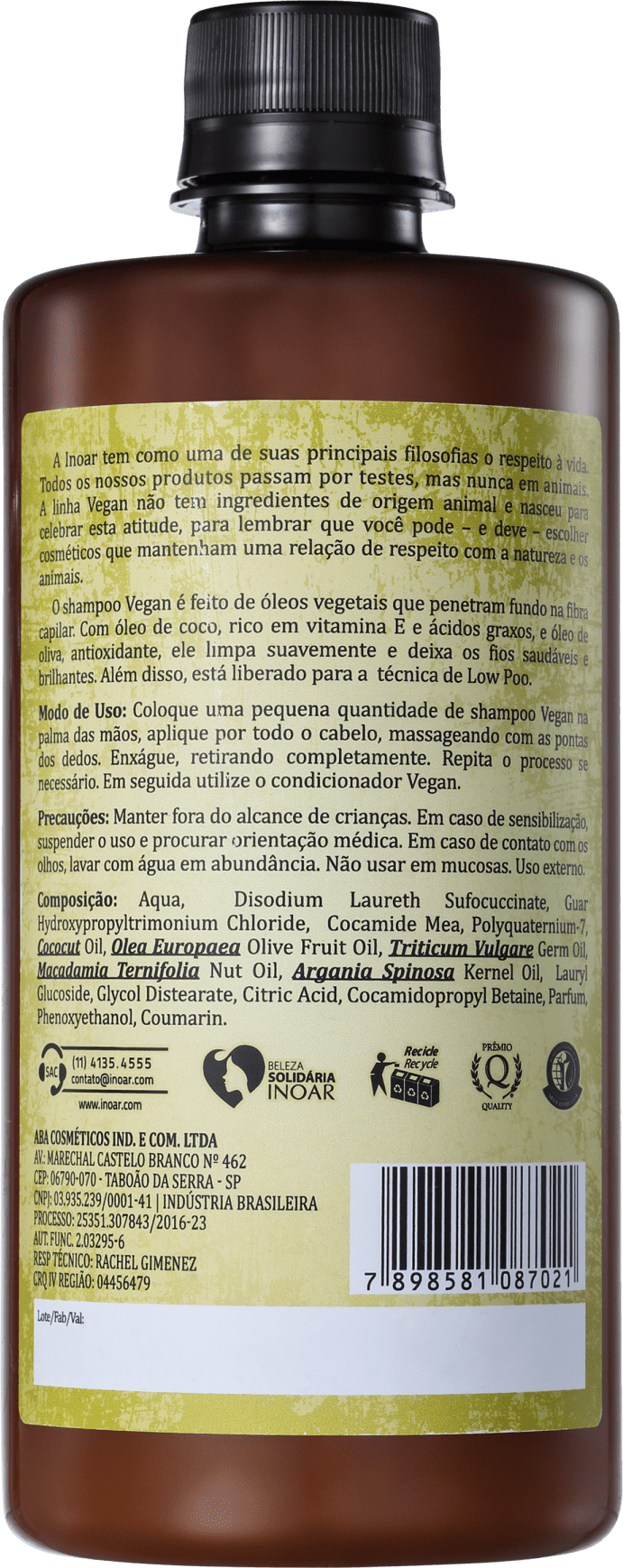 Shampoo Vegan 500ml