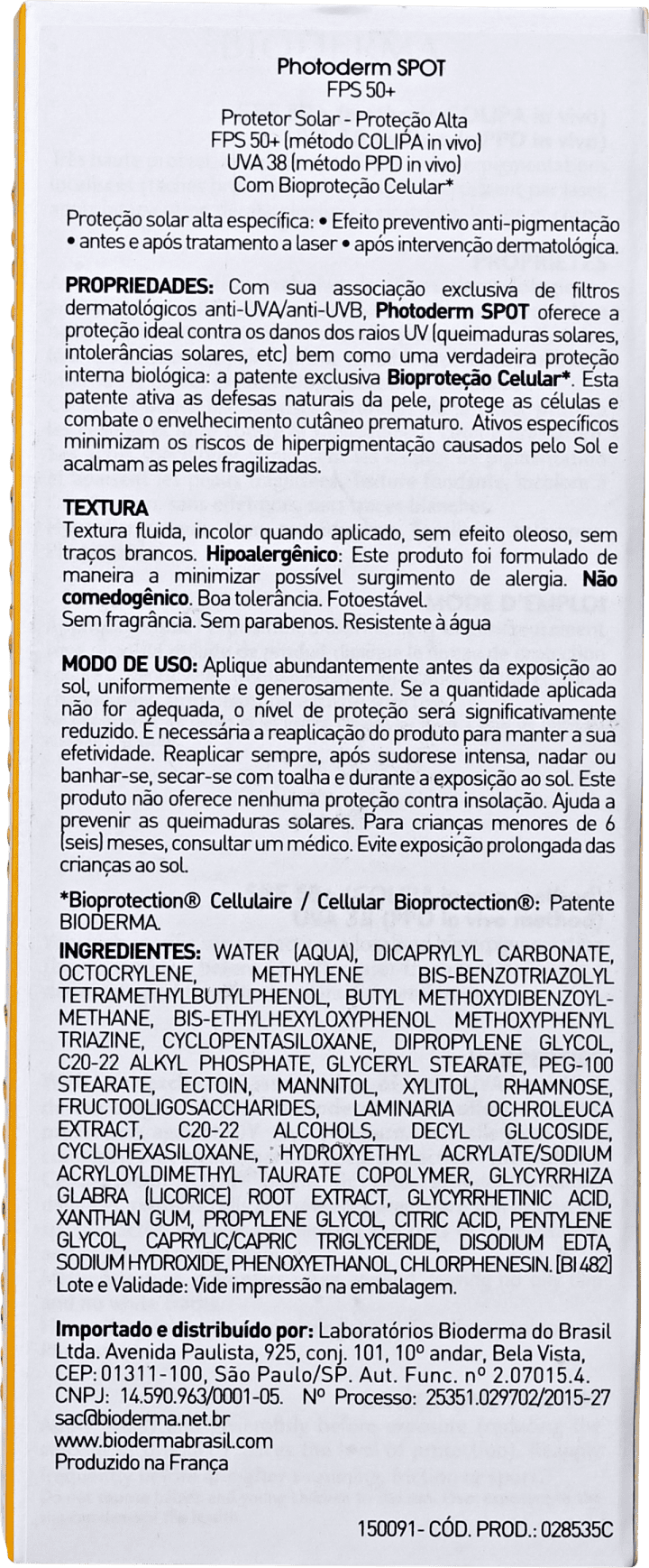 Bioderma Photoderm Spot FPS 50 - Protetor Solar Facial 30ml