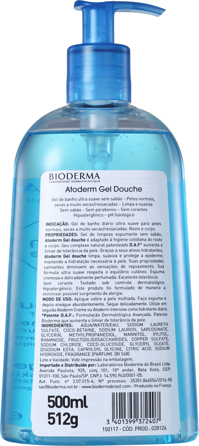 Bioderma Atoderm Gel Douche - Gel de Banho 500ml