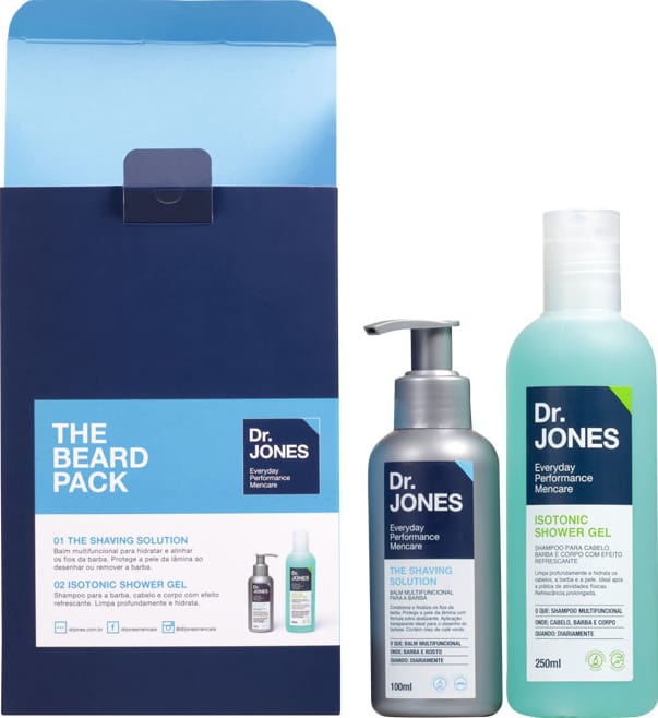 Kit Dr. Jones The Beard Pack (2 produtos)
