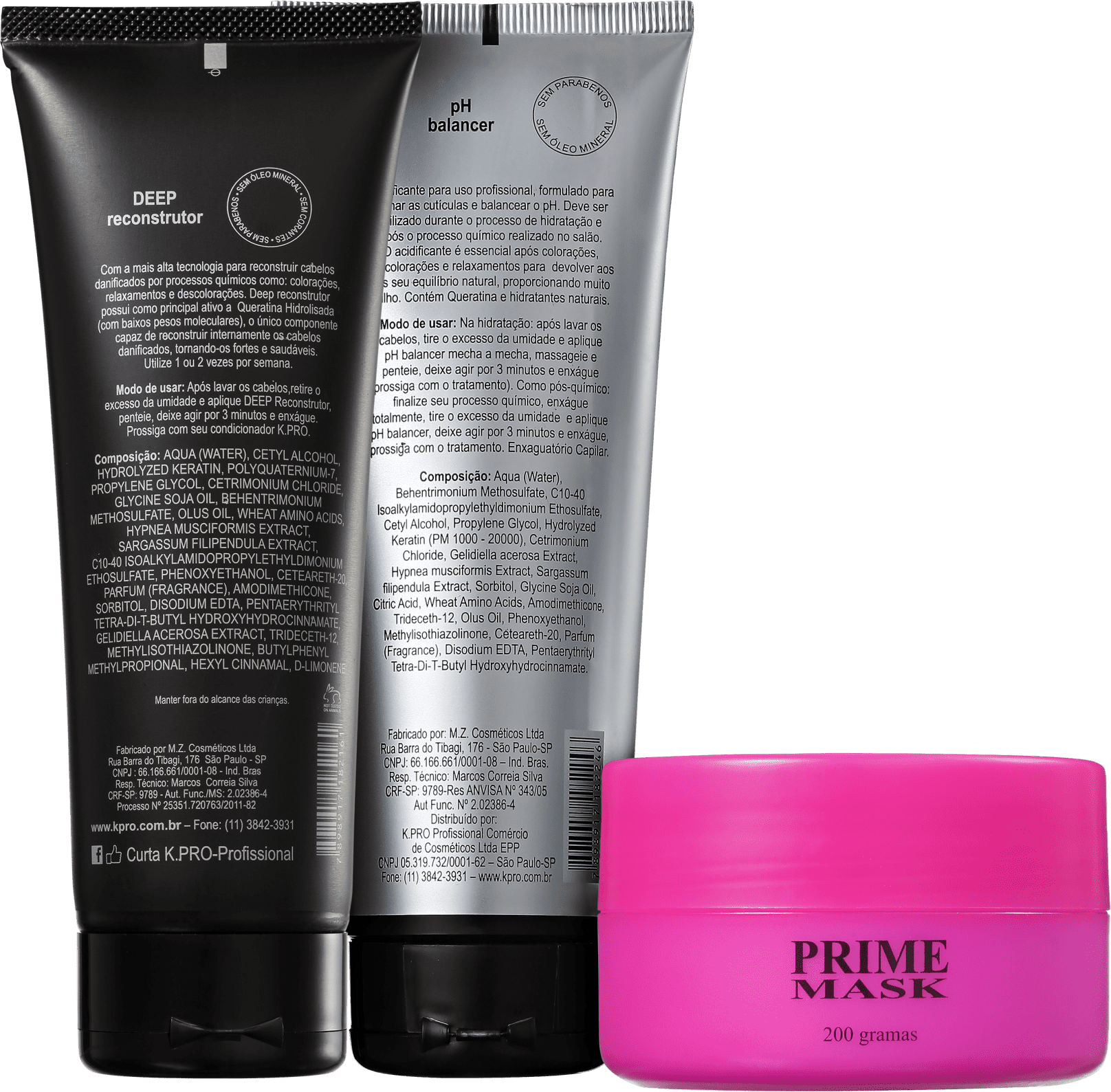 Kit K.Pro Cronograma Capilar Selagem e Reconstrução (3 Produtos)