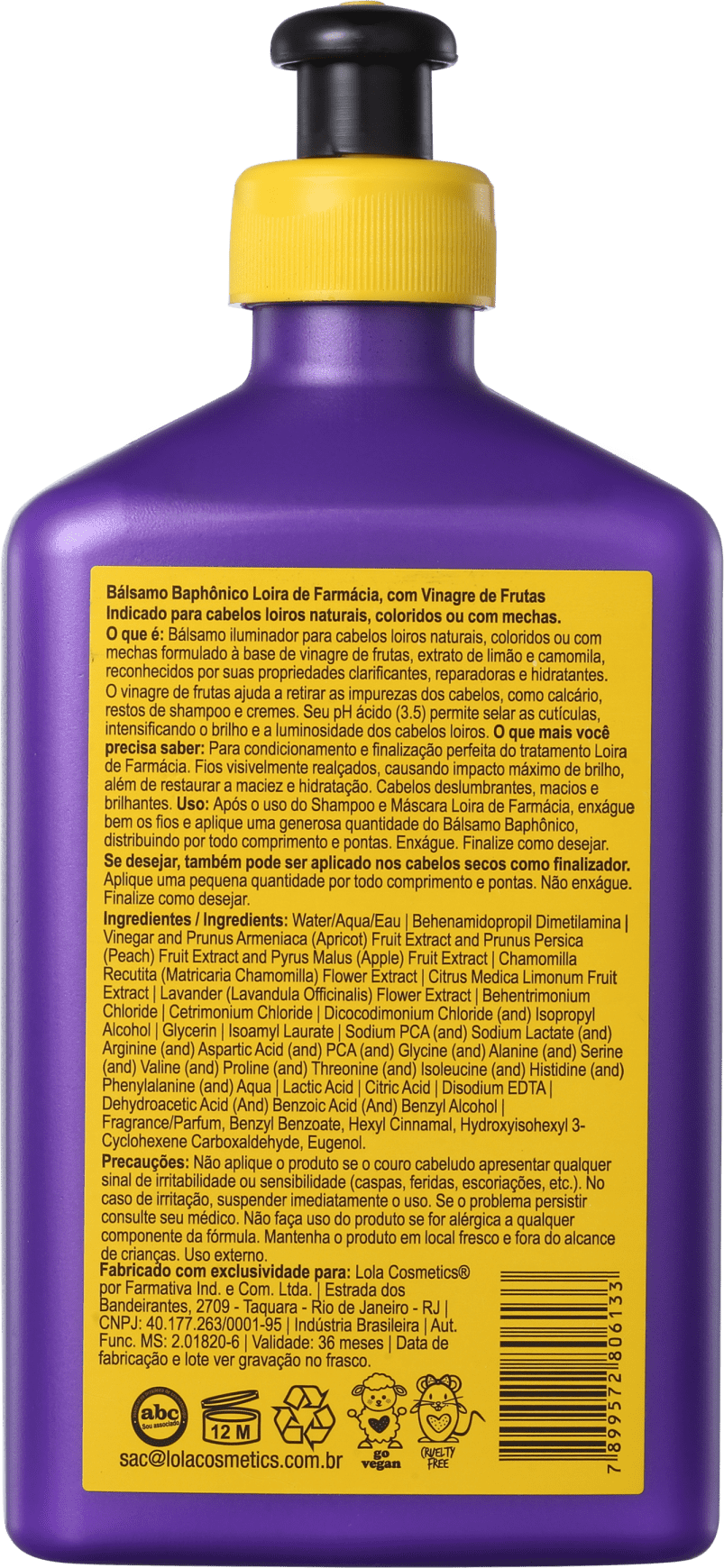 Lola Cosmetics Loira de Farmácia Baphônico - Bálsamo 250g