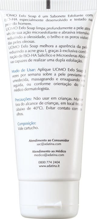 Ada Tina Uomo Exfo Soap - Sabonete Líquido Esfoliante 50g
