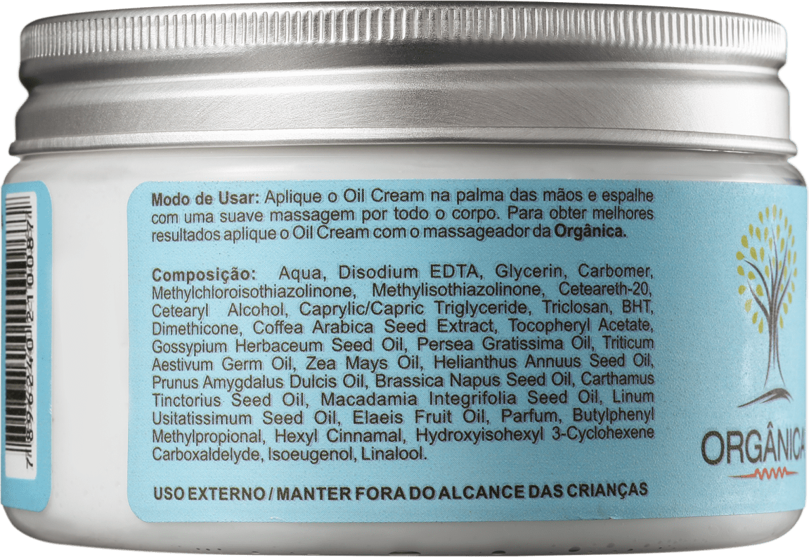 Orgânica Oil Cream Chá Branco & Gengibre - Hidratante 270ml