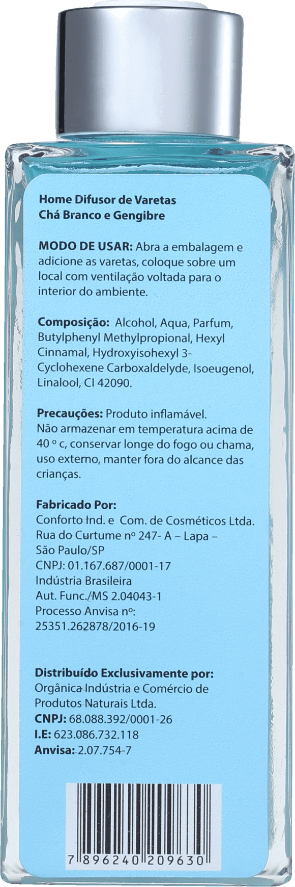 Orgânica Chá Branco & Gengibre - Difusor de Ambiente 150ml