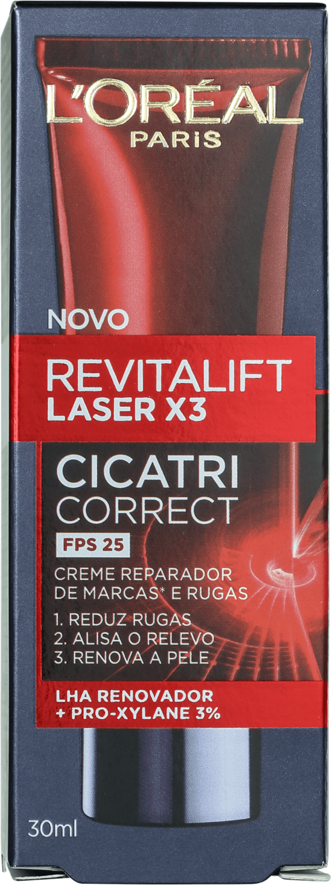 L'Oréal Paris Revitalift Laser X3 Cicatri Correct FPS 25 - Creme para Rugas e Anti-Idade 30ml