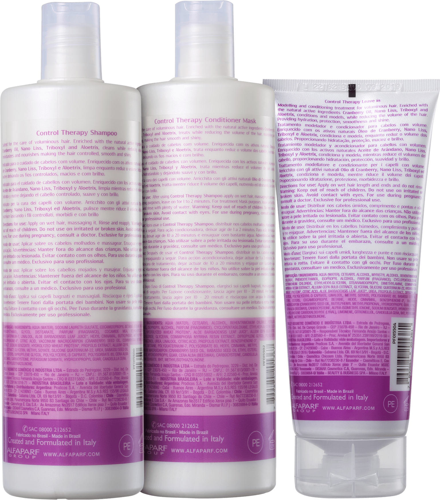Kit Yellow YE Control Therapy Leave-in (3 Produtos)