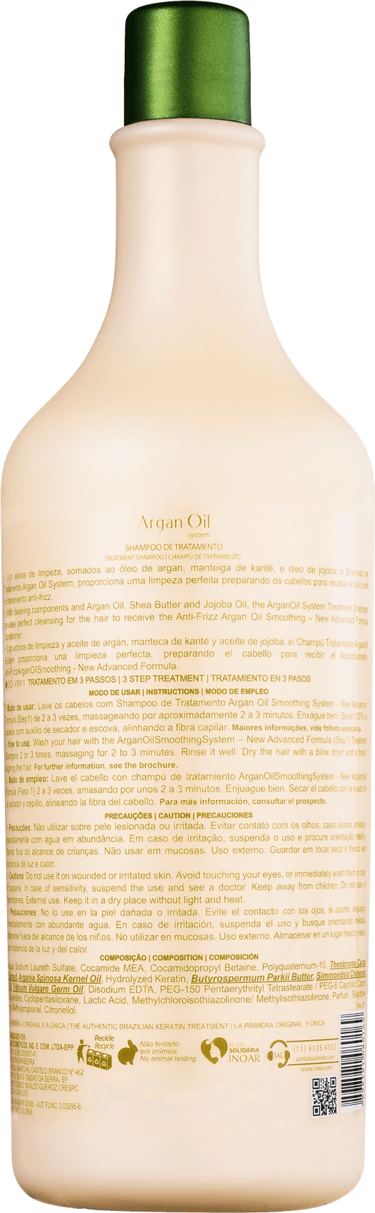 Inoar Argan Oil System Step 1 - Shampoo 1000ml