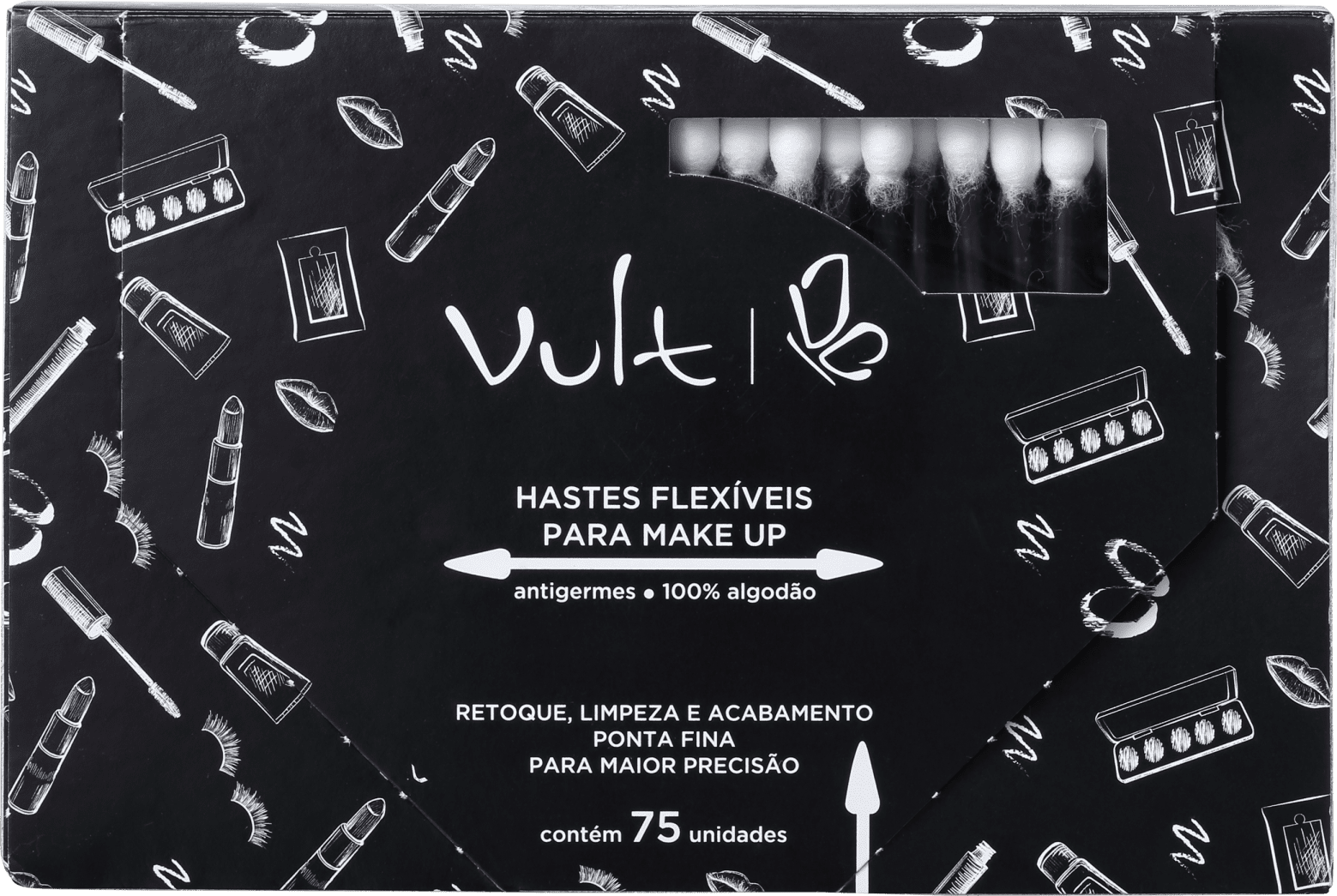 Vult Make Up - Hastes de Algodão (75 unidades)