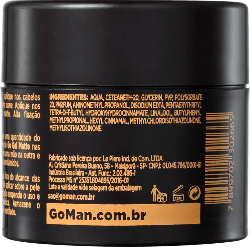 GO Man Matte - Gel Fixador 50g