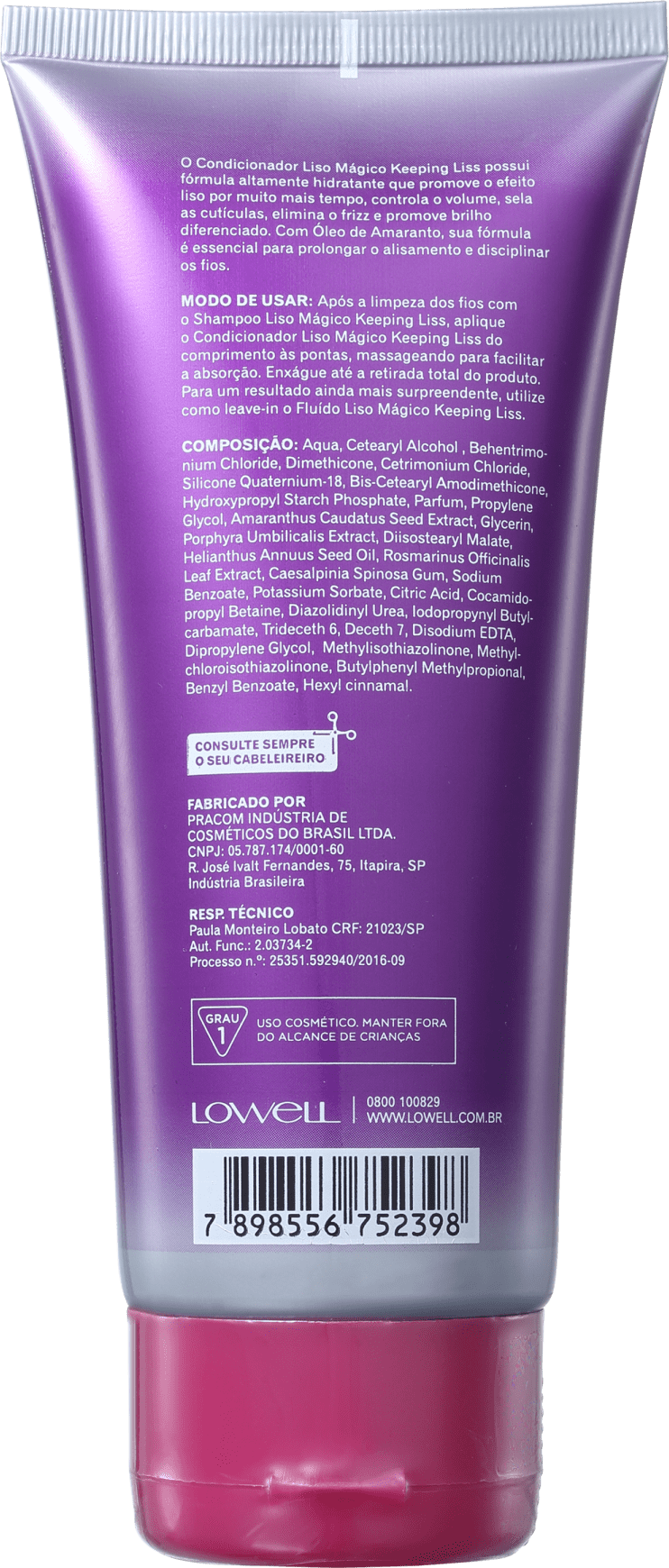 Lowell Keeping Liss Liso Mágico - Condicionador 200ml