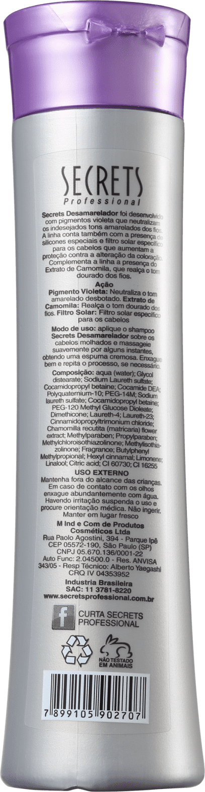 Secrets Professional Desamarelador - Shampoo 300ml