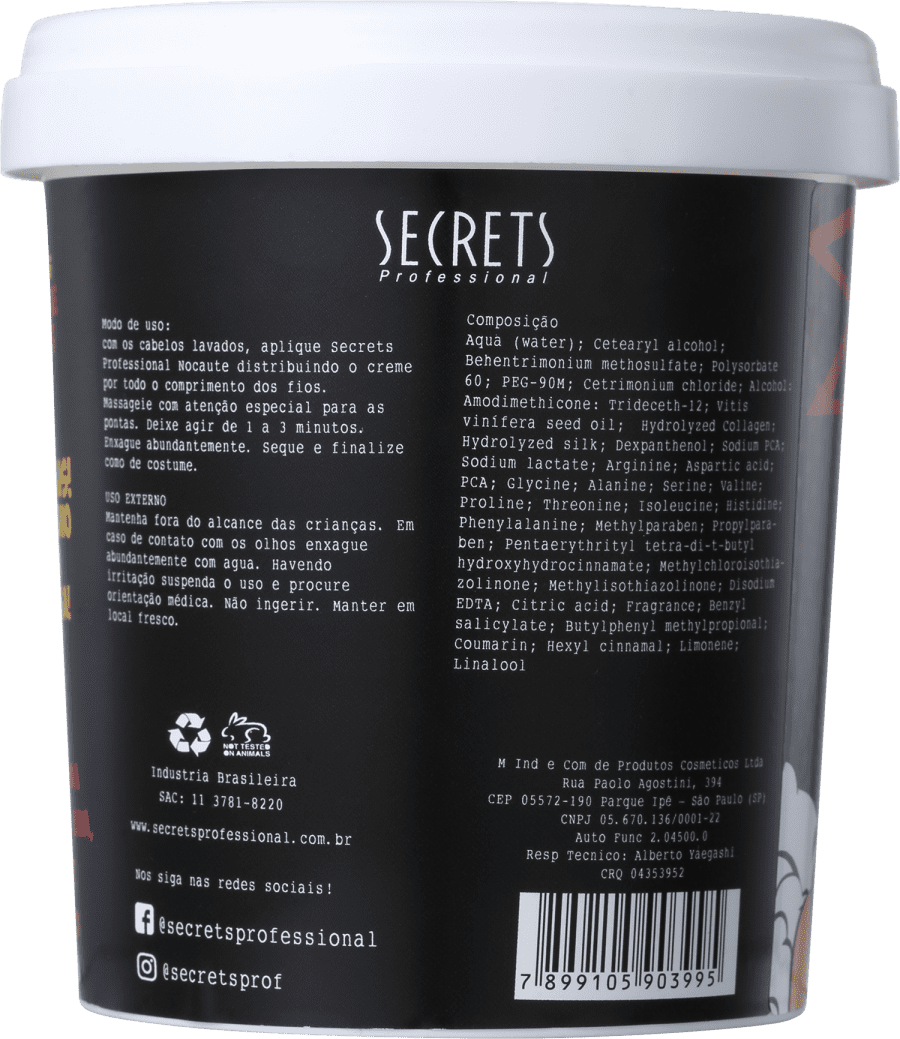 Secrets Professional Nocaute Desmaia Fios - Máscara Capilar 450g
