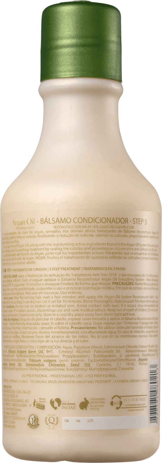 Inoar Argan Oil System Passo 3 - Bálsamo Reconstrutor 250ml
