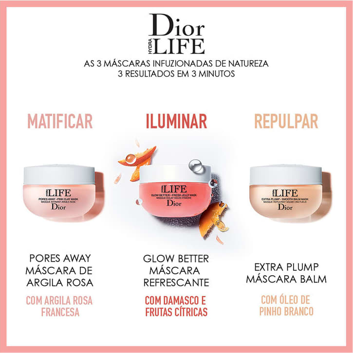Dior Hydra Life Glow Better - Máscara Facial 50ml