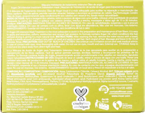 Inoar Argan Oil System - Máscara Capilar 250g