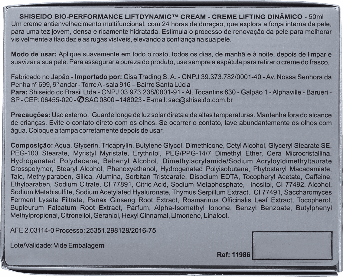 Shiseido Bio-Performance Liftdynamic - Creme Anti-Idade 50ml