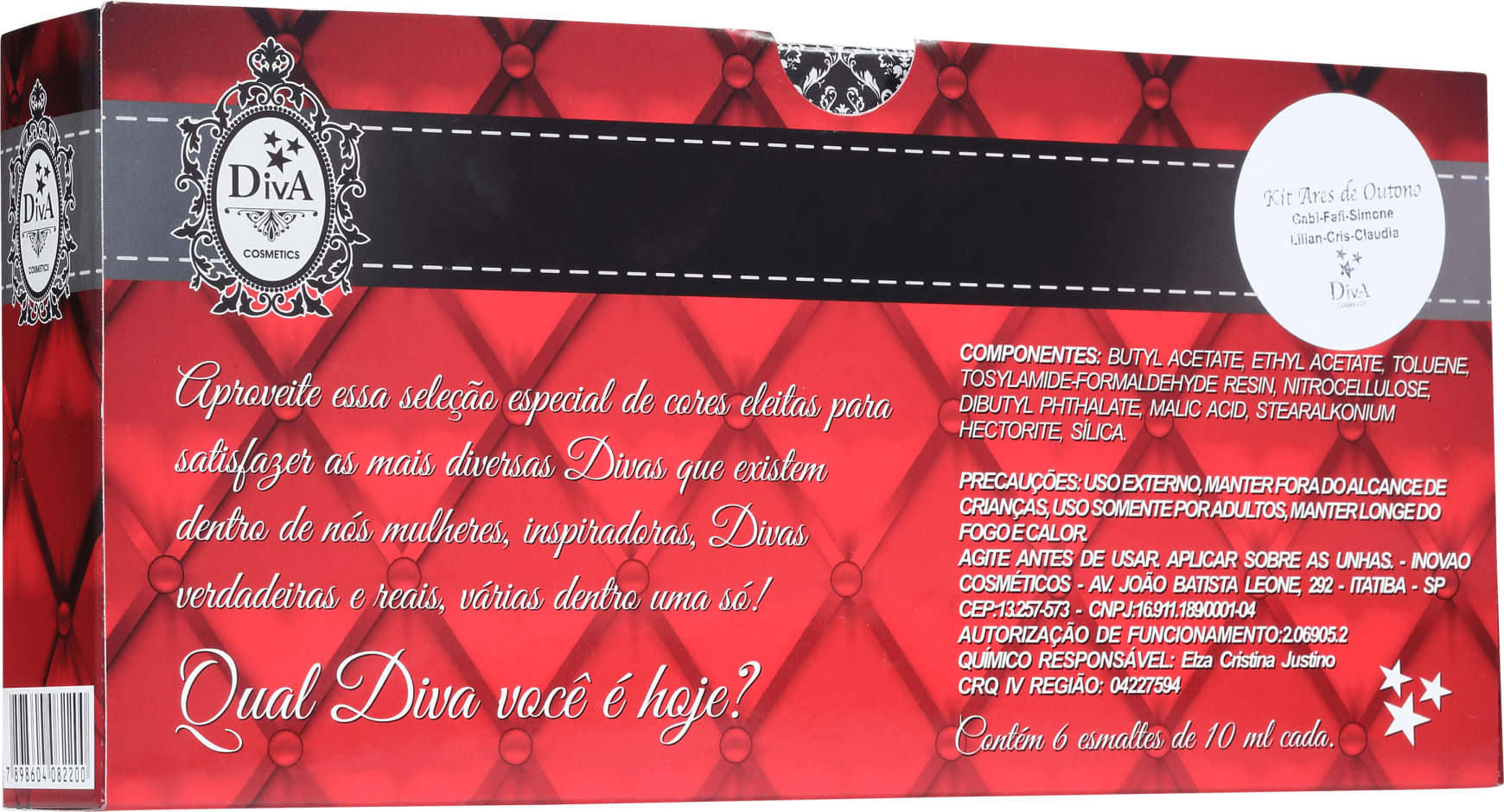 Kit Diva Cosmetics Ares de Outono (6 Produtos)